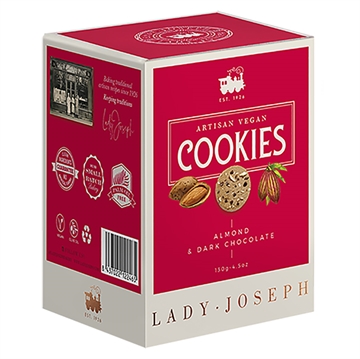 Cookies - mandel og mørk sjokolade